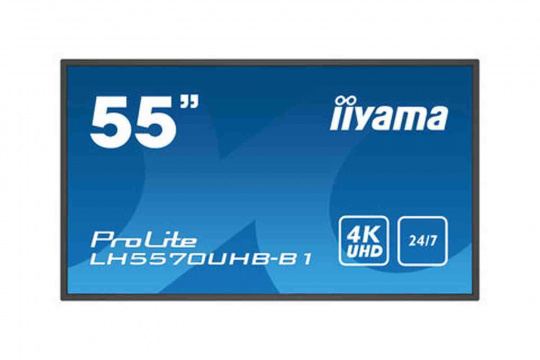  Фото информационный дисплей iiyama 55" lh5570uhb-b1 - фото 1