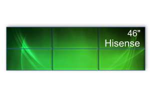  Фото видеостена 3x2 hisense 46l35b5u 46" (шов: 3,5) - фото 2