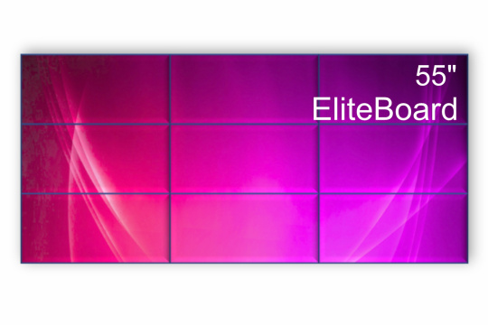 Изображение Видеостена 3x3 EliteBoard 55" BK557FFLE