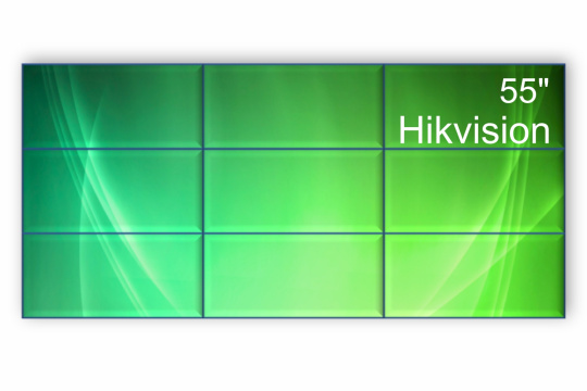 Изображение Видеостена 3x3 Hikvision 55" DS-D2055LU-Y