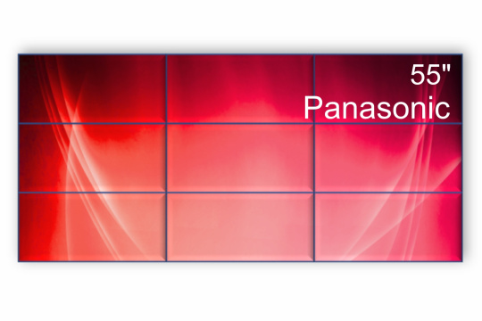 Изображение Видеостена 3x3 Panasonic 55" TH-55VF2HW