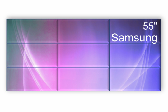 Изображение Видеостена 3x3 Samsung 55" VM55B-R