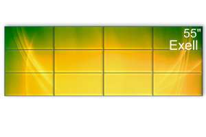 Фото видеостена 4x3 exell 55" expd-wa55ab35 - фото 2