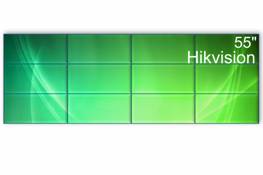 Изображение Видеостена 4x3 Hikvision 55" DS-D2055HR-G